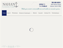 Tablet Screenshot of nahantcountryclub.com